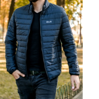 Blue men's jacket size L