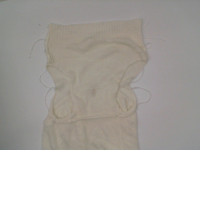 white  silk dress size S