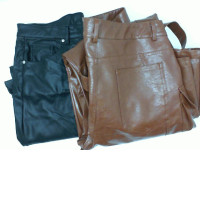 set of women's leather pants (2pcs/set) set of women's leather pants (2pcs/set)