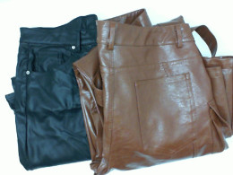 set of women's leather pants (2pcs/set)
