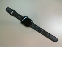 Apple watch, not new, with black silicone strap
