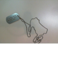 Iron medallion on a chain Iron medallion on a chain