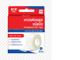 SOS Plus TR3 Transparent PE Tape 1 dozen