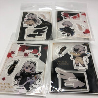 Set of 4 acrilyc stands, Black Lagoon