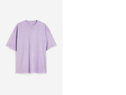 H&M Oversized Fit T-shirt purple