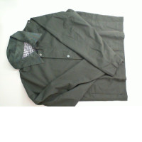 Demi-season jacket, with zipper, green