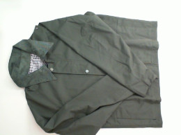 Demi-season jacket, with zipper, green