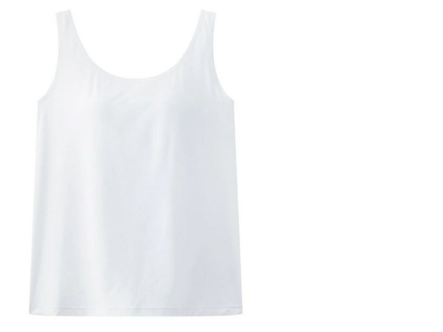 Whute The tank top has a built-in bra Whute The tank top has a built-in bra