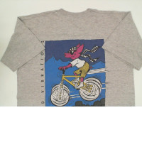 Gray round neck shirt Size M