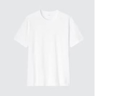 UNIQLO white round neck shirt size L 