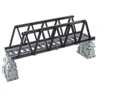 Constructor in the form of a bridge, disassembled