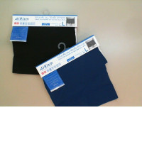 Set of 2 pairs of men's boxers, black+blue