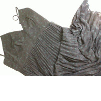 Black dress with green polka dots, straps