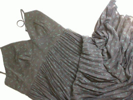 Black dress with green polka dots, straps Black dress with green polka dots, straps