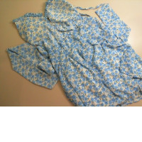 Blue dress, short, chiffon