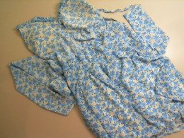 Blue dress, short, chiffon