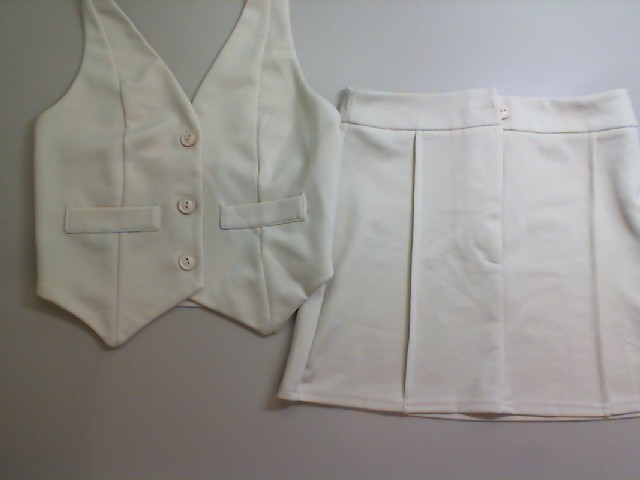 Women's set, beige, skirt+top Women's set, beige, skirt+top