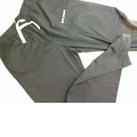 Black men's trousers, with drawstrings