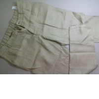 Men's beige trousers, cotton