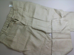 Men's beige trousers, cotton
