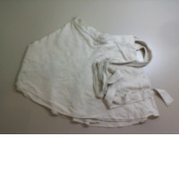 Skirt-shorts with ties, beige