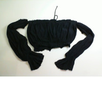 Women's black top, long sleeves