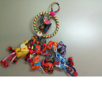 Bright hanging toy with elephants Bright hanging toy with elephants