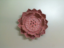Lotus incense stand, ceramic