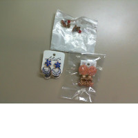 Set of 3 pairs of earrings, jewelry