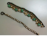 Set of 2 bracelets, beads and bells Set of 2 bracelets, beads and bells