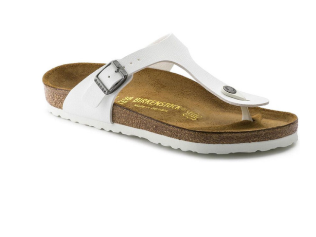 Birkenstock GIZEH BIRKO-FLOR White Sandals Birkenstock GIZEH BIRKO-FLOR White Sandals