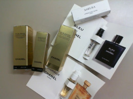 Set of 6 Chanel samples, 3 perfumes + 3 creams Set of 6 Chanel samples, 3 perfumes + 3 creams