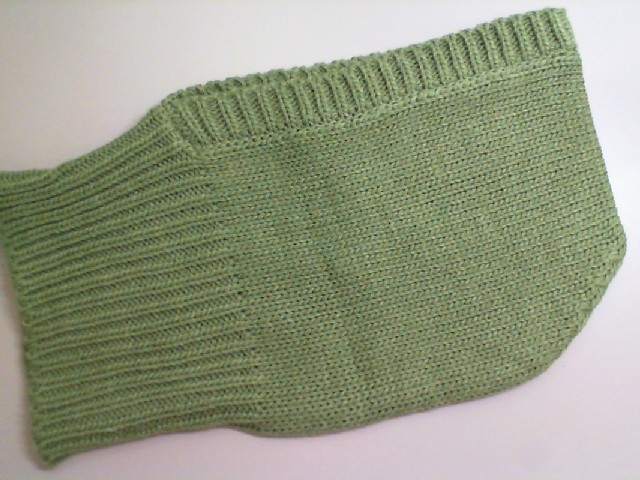 Knitted green hood Knitted green hood