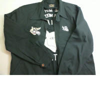 Men's zip-up jacket with tiger, green Men's zip-up jacket with tiger, green