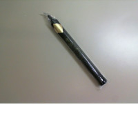 Long candle with a pattern