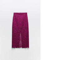 Zara LACE MIDI SKIRT