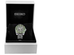 Seiko Men's SNE583P1 Prospex Green Dial Watch
