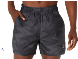 ASICS MEN MULTIPOCKET GRAPHIC 5IN SHORT
