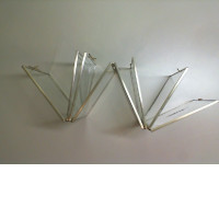 Glass photo frame, folding