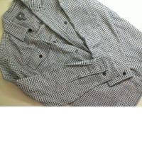 Men's checkered button-down shirt