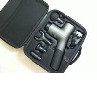 Electronic massager in a case with attachments