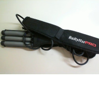 Curling iron for creating curls in a case