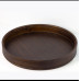 round wooden tea board
