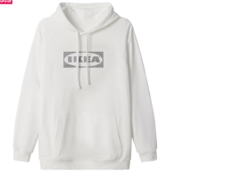 IKEA AURTIENDE Hoodie, white, size L/XL