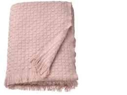IKEA Hornmal Throw, light pink, 130x170 cm.
