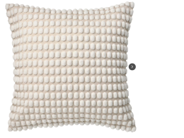 IKEA  SVARTPOPPEL Cushion cover, off-white, 50x50 cm.