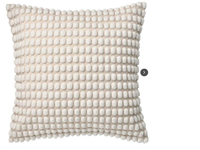 IKEA SVARTPOPPEL Cushion cover, off-white, 50x50 cm. IKEA SVARTPOPPEL Cushion cover, off-white, 50x50 cm.