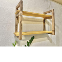 Wooden shelf for home, 2 levels