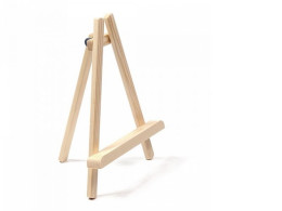 Wooden stand for paintings and photographs