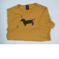 Yellow round neck shirt Size L